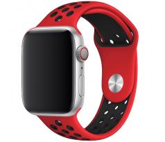 Řemínek pro Apple Watch (42/44/45mm) Sport, red-black (velikost S)