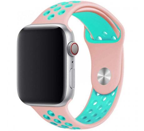 Řemínek pro Apple Watch (38/40/41mm) Sport, rose-green (velikost S)