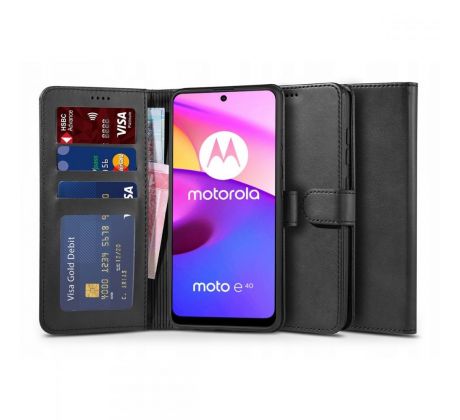 KRYT TECH-PROTECT WALLET MOTOROLA MOTO E20 / E30 / E40 BLACK