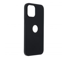 Forcell Silicone Case  iPhone 12 Pro Max černý (with hole)