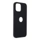 Forcell Silicone Case  iPhone 12 Pro Max černý (with hole)