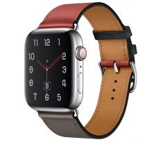 Kožený řemínek pro Apple Watch (42/44/45mm) Red Etain