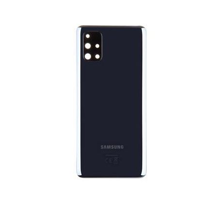Samsung Galaxy M51 - Zadní kryt - černý se sklíčkem zadní kamery (náhradní díl)
