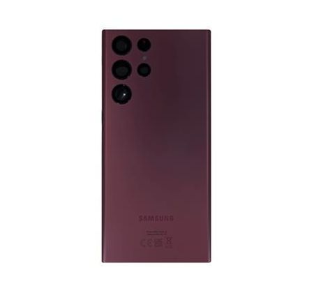 Samsung Galaxy S22 Ultra - náhradní zadní kryt baterie - Burgundy (náhradní díl)