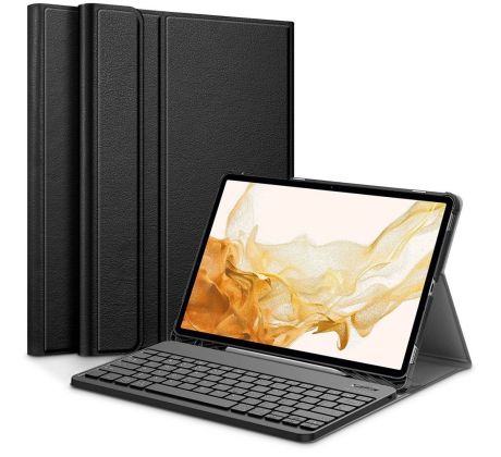 KRYT TECH-PROTECT SC PEN + KEYBOARD SAMSUNG GALAXY TAB A8 10.5 X200 / X205 BLACK