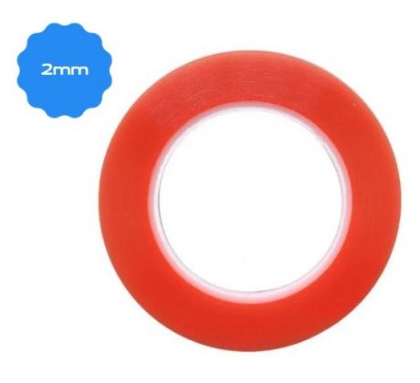 Magic RED - oboustranná lepicí páska - 2mm x 25m (transparentní) 