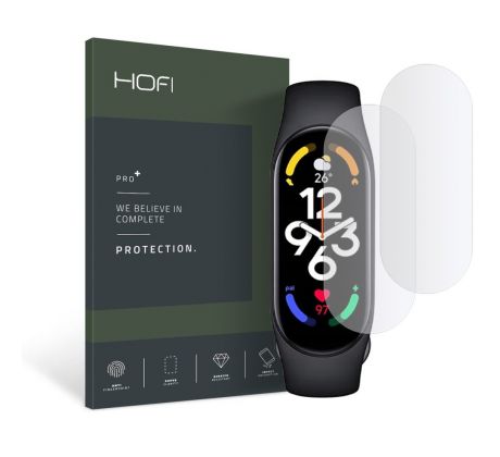 2KS V BALENÍ, SET 2 FOLIÍ HOFI HYDROFLEX PRO+ 2-PACK XIAOMI MI SMART BAND 7 CLEAR