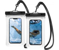 VODĚODOLNÉ POUZDRO SPIGEN A610 UNIVERSAL WATERPROOF FLOAT CASE 2-PACK CRYSTAL CLEAR