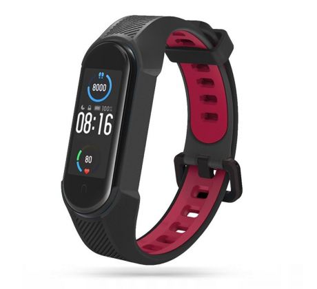 ŘEMÍNEK TECH-PROTECT ARMOUR XIAOMI MI SMART BAND 5 / 6 / 7 / NFC BLACK/RED