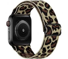 Scrunchie řemínek pro Apple Watch (42/44/45mm) Light Leopard