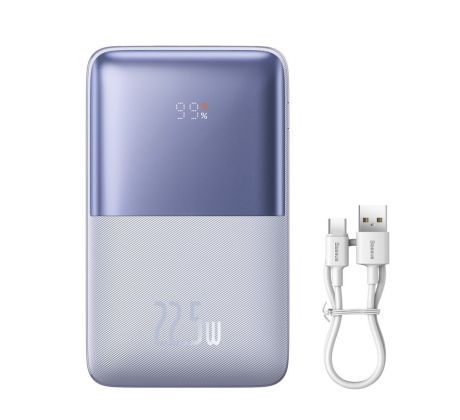 EXTERNÍ BATERIE BASEUS PPBD2 BIPOW PRO 22.5W DIGITAL DISPLAY POWER BANK 20000mAh PURPLE