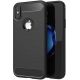 Forcell CARBON Case  iPhone XS černý