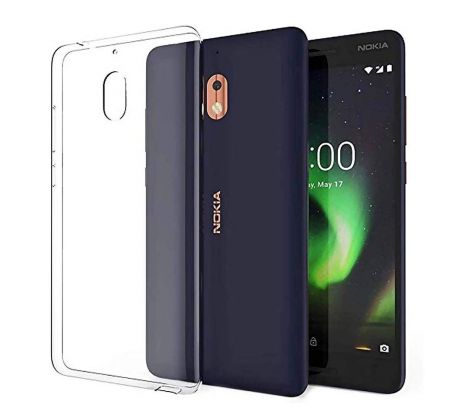 Transparentní silikonový kryt s tloušťkou 0,3mm  Nokia 2.1 ( 2 2018 ) průsvitný