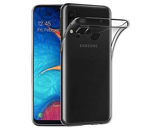 Transparentní silikonový kryt s tloušťkou 0,3mm  Samsung Galaxy A20e průsvitný