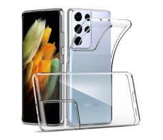 Transparentní silikonový kryt s tloušťkou 0,3mm  Samsung Galaxy S21 Ultra průsvitný