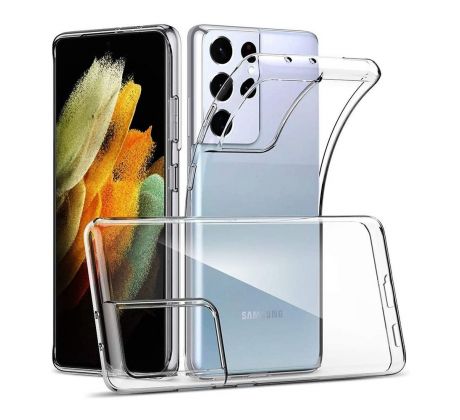 Transparentní silikonový kryt s tloušťkou 0,3mm  Samsung Galaxy S21 Ultra průsvitný