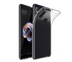 Transparentní silikonový kryt s tloušťkou 0,5mm  - Xiaomi  Redmi Note 5 Pro průsvitný