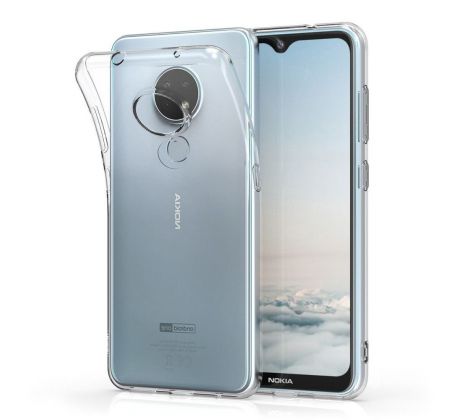 Transparentní silikonový kryt s tloušťkou 0,5mm  - Nokia 6.2 / 7.2 průsvitný