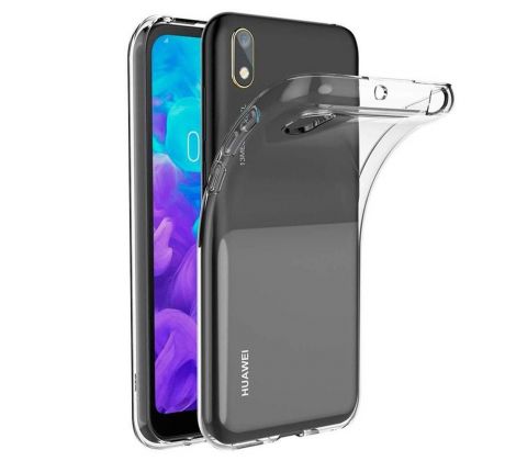 Transparentní silikonový kryt s tloušťkou 0,5mm  Huawei Y5 2019