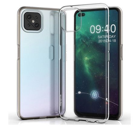 Transparentní silikonový kryt s tloušťkou 0,5mm  - OPPO Reno 4Z 5 T průsvitný