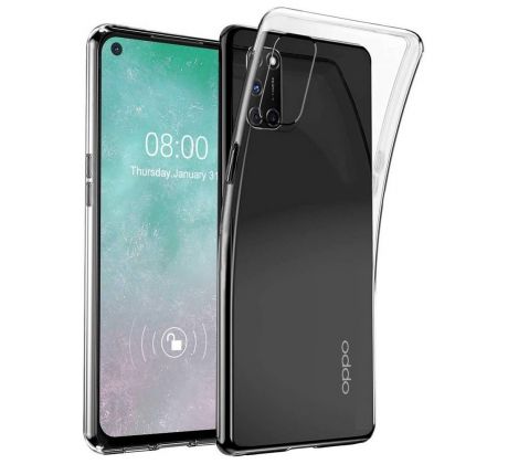 Transparentní silikonový kryt s tloušťkou 0,5mm  - OPPO A93 5 průsvitný