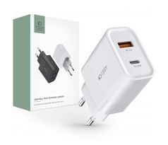 SÍŤOVÁ NABÍJEČKA NA MOBIL A TABLET TECH-PROTECT C30W 2-PORT NETWORK CHARGER PD30W/QC3.0 WHITE