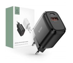 SÍŤOVÁ NABÍJEČKA NA MOBIL A TABLET TECH-PROTECT C20W 2-PORT NETWORK CHARGER PD20W/QC3.0 BLACK