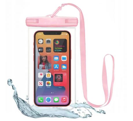 VODĚODOLNÉ POUZDRO TECH-PROTECT UNIVERSAL WATERPROOF CASE PINK