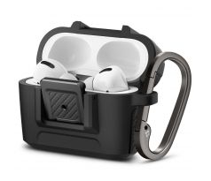 POUZDRO/KRYT SPIGEN LOCK FIT AIRPODS PRO 1 / 2 MATTE BLACK