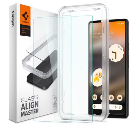 OCHRANNÉ TVRZENÉ SKLO SPIGEN ALM GLAS.TR SLIM 2-PACK GOOGLE PIXEL 6A