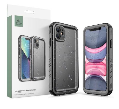 VODĚODOLNÉ POUZDRO TECH-PROTECT SHELLBOX IP68 iPhone 11 BLACK