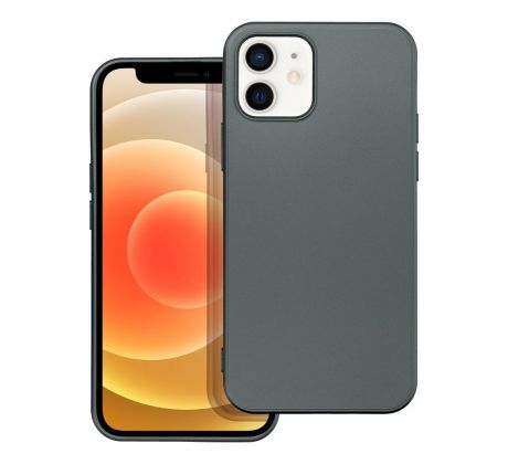 METALLIC Case  iPhone 12 / 12 Pro šedý