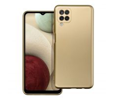 METALLIC Case  Samsung Galaxy A12 zlatý