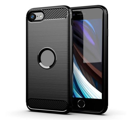Forcell CARBON Case  iPhone SE 2022 černý