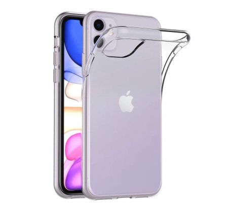 Transparentní silikonový kryt s tloušťkou 0,3mm  iPhone 12 / 12 Pro průsvitný