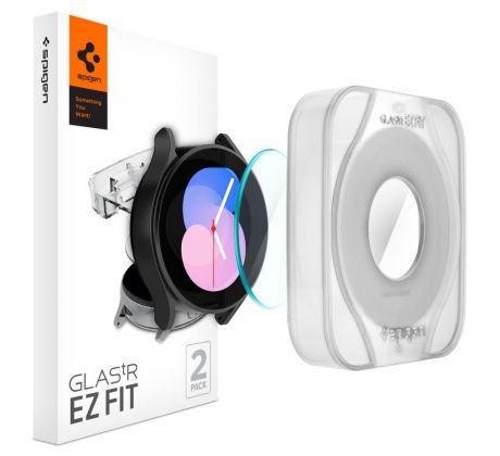 2KS V BALENÍ, SET 2 OCHRANNÝCH SKEL SPIGEN GLAS.TR ”EZ-FIT” 2-PACK SAMSUNG GALAXY WATCH 4 / 5 (40 MM)