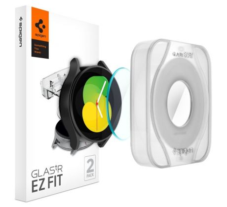 2KS V BALENÍ, SET 2 OCHRANNÝCH SKEL SPIGEN GLAS.TR ”EZ-FIT” 2-PACK SAMSUNG GALAXY WATCH 4 / 5 (44 MM)