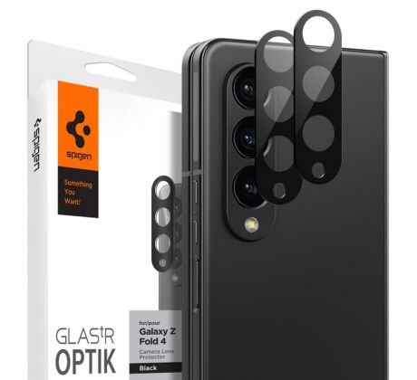 2KS V BALENÍ, SET 2 SKEL ZADNÍ KAMERY SPIGEN OPTIK.TR CAMERA PROTECTOR 2-PACK SAMSUNG GALAXY Z FOLD 4 BLACK