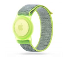 ŘEMÍNEK TECH-PROTECT NYLON FOR KIDS APPLE AIRTAG LIME