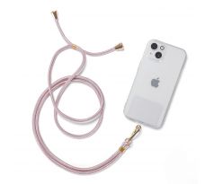 ŠŇŮRKA NA TELEFON TECH-PROTECT CHAIN UNIVERSAL STRAP PINK/GOLD