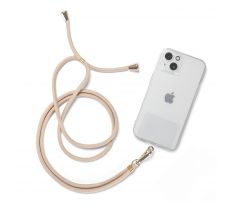 ŠŇŮRKA NA TELEFON TECH-PROTECT CHAIN UNIVERSAL STRAP BEIGE/GOLD