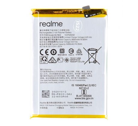 Baterie BLP803 pro  Realme 8 5G/Narzo 30 Baterie 5000mAh Li-Ion OEM