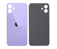 iPhone 12  - Sklo zadního housingu se zvětšeným otvorem na kameru BIG HOLE - fialové