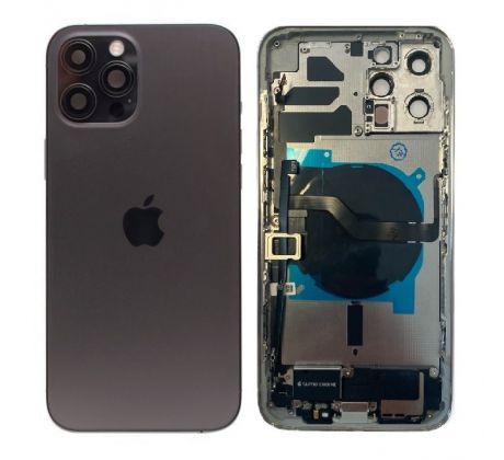 Apple iPhone 12 Pro - Zadní housing s předinstalovanými díly (space grey - šedý)