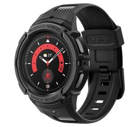 ŘEMÍNEK SPIGEN RUGGED ARMOR ”PRO” SAMSUNG GALAXY WATCH 5 PRO (45 MM) BLACK