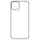 Hydrogel - matná zadní ochranná fólie - iPhone 14 - typ výřezu 1  
