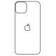 Hydrogel - matná zadní ochranná fólie - iPhone 14 - typ výřezu 3 