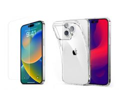 2PACK - Ochranné tvrzdené sklo + transparentní kryt pro iPhone 14 Pro 