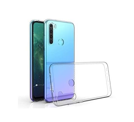 Transparentní silikonový kryt s tloušťkou 0,5mm  - Xiaomi Redmi Note 8T průsvitný