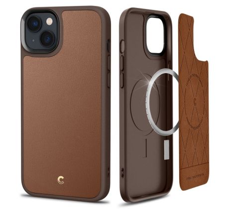 KRYT SPIGEN CYRILL KAJUK MAG MAGSAFE iPhone 14 Plus / 15 Plus SADDLE BROWN